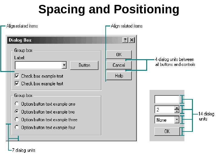 Spacing and Positioning 