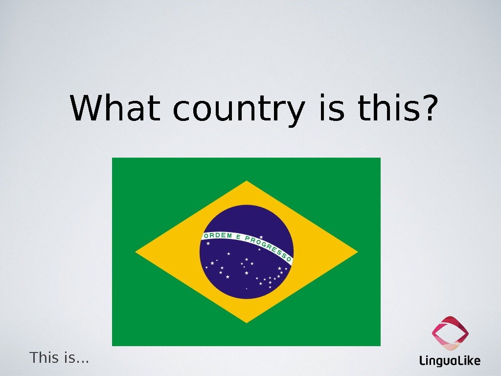 What country is this? This is… 