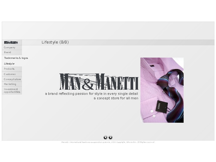 Manetti - international business co-operation systems, 2010 Copyright, Athens EU - All Rights reserved. Lifestyle (8/8)