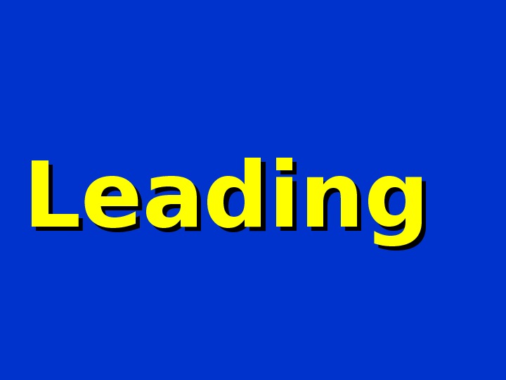 Leading  