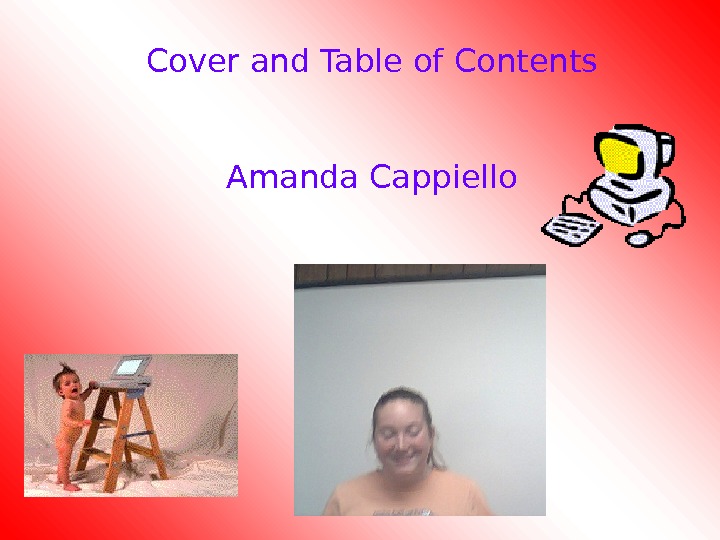   Cover and Table of Contents Amanda Cappiello 