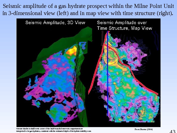43 Seismic amplitude of a gas hydrate prospect within the Milne Point Unit in 3 -dimensional