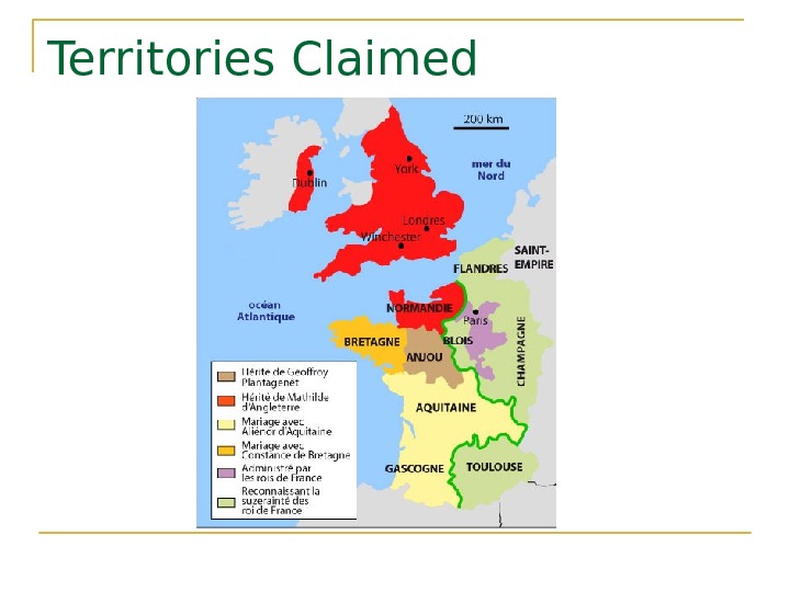   Territories Claimed 