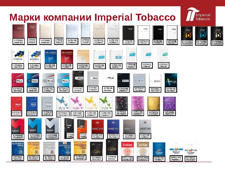 Марки компании Imperial Tobacco 