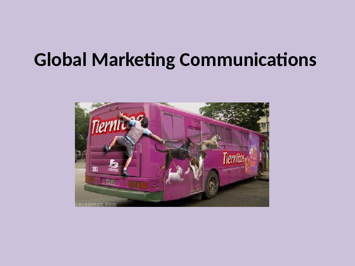 Global Marketing Communications 