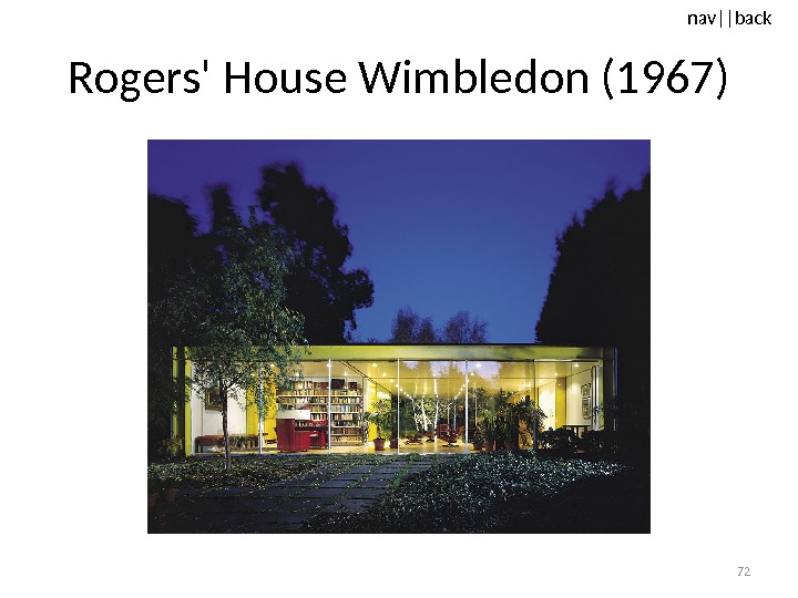nav ||back Rogers' House Wimbledon (1967) 72 