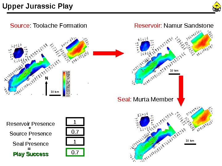Seal:  Murta Member. Upper Jurassic Play Reservoir Presence Source Presence Seal Presence Play Success 1