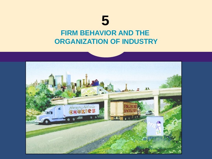 5  FIRM BEHAVIOR AND THE ORGANIZATION OF INDUSTRY 