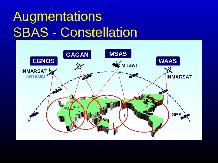   Augmentations SBAS - Constellation ARTEMIS GPSMTSAT INMARSATEGNOS MSAS WAASGAGAN 
