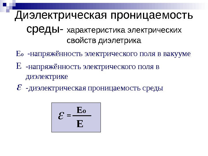 Отрицательная диэлектрическая проницаемость