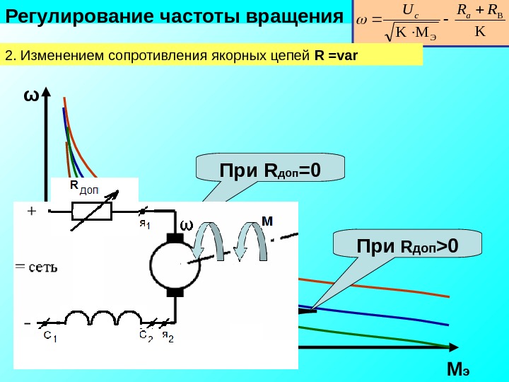 Схема замещения синхронного двигателя
