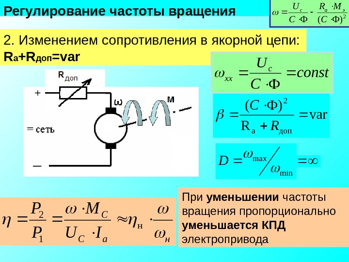 Схема двигателя параллельного возбуждения