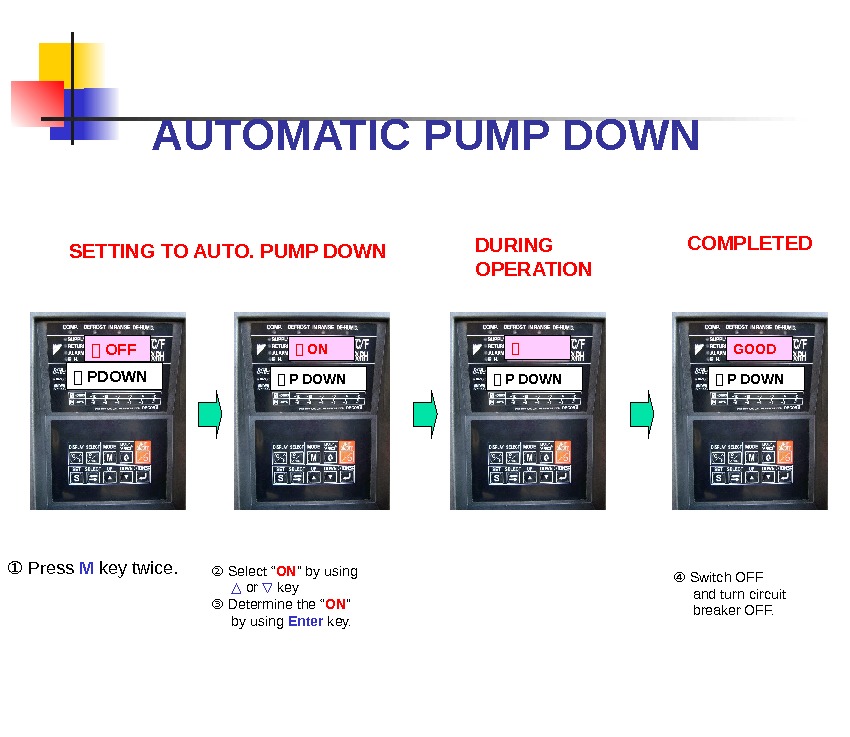 Pump down