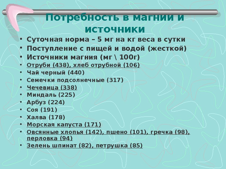 Суточная норма магния для женщин после 40