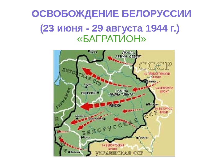 Операция багратион карта схема