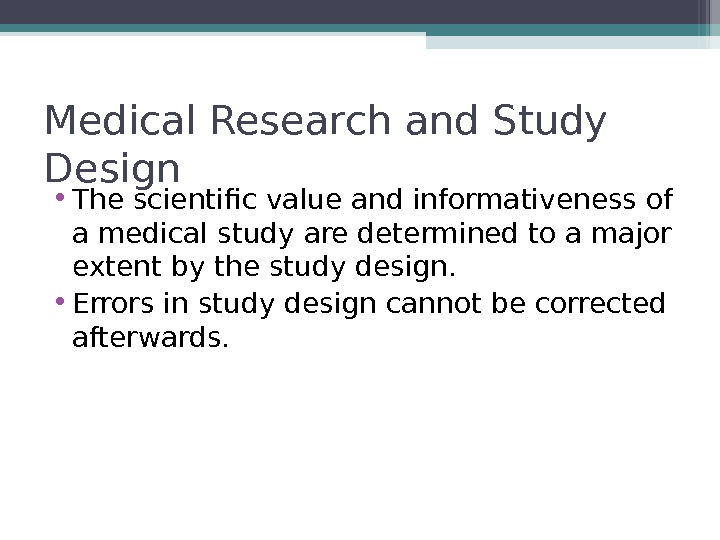 medical definition in research