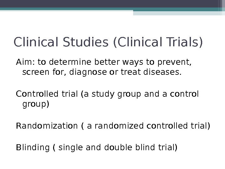 different types of research in medicine