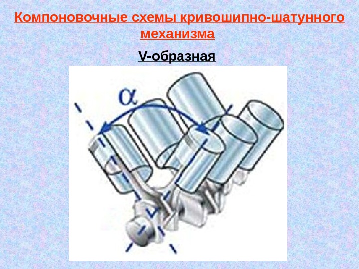 W образный двигатель схема