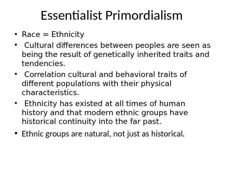 primordialism