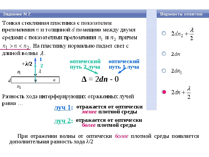 Оптическая длина пути. Оптическая длина пути световой волны. Оптическая длина пути луча. Разность хода в среде.