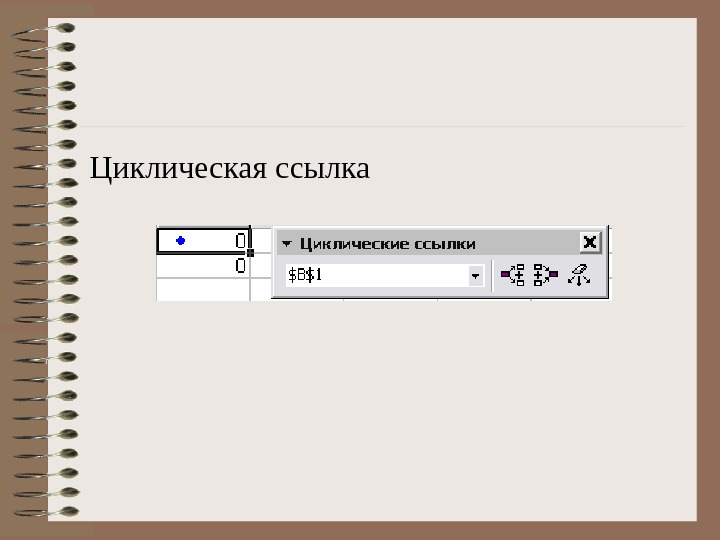 Формулы содержат циклические ссылки. Циклические ссылки. Циклические ссылки пример. Циклические ссылки БД. Циклическая ссылка как отмечается.