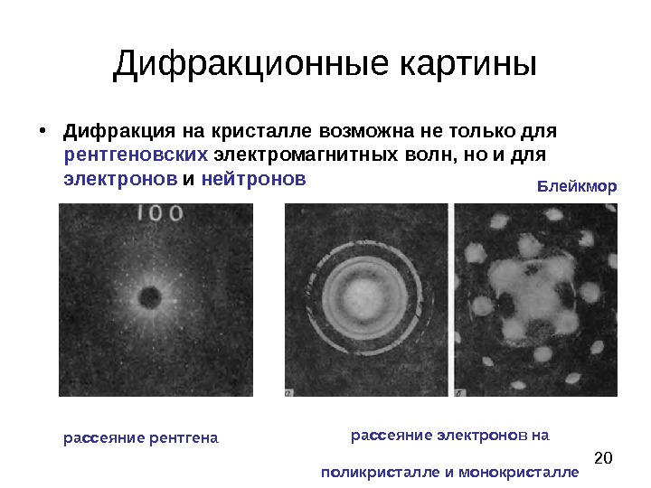 Рентгеновская дифракционная картина