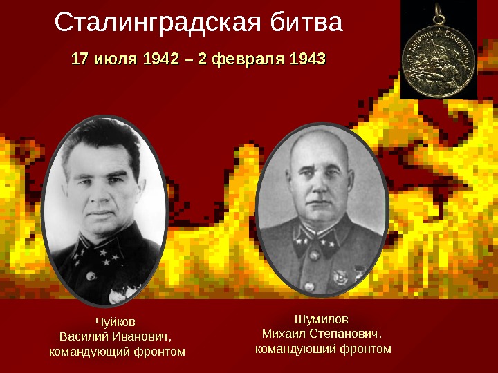 Командующий сталинградским фронтом в 1942. Командующий фронтом Сталинградской битвы. Участники Сталинградской битвы командующие. Чуйков Сталинградская битва командующий. Чуйков и Шумилов Сталинградская битва.