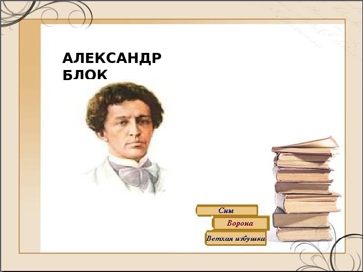 Презентация А.БЛОК Сны Ворона Ветхая избушка