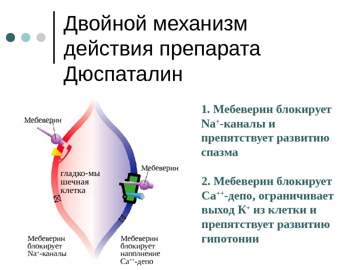 Механизм действия препарата