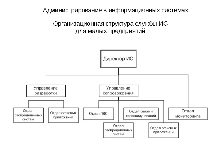 Структура it компании схема