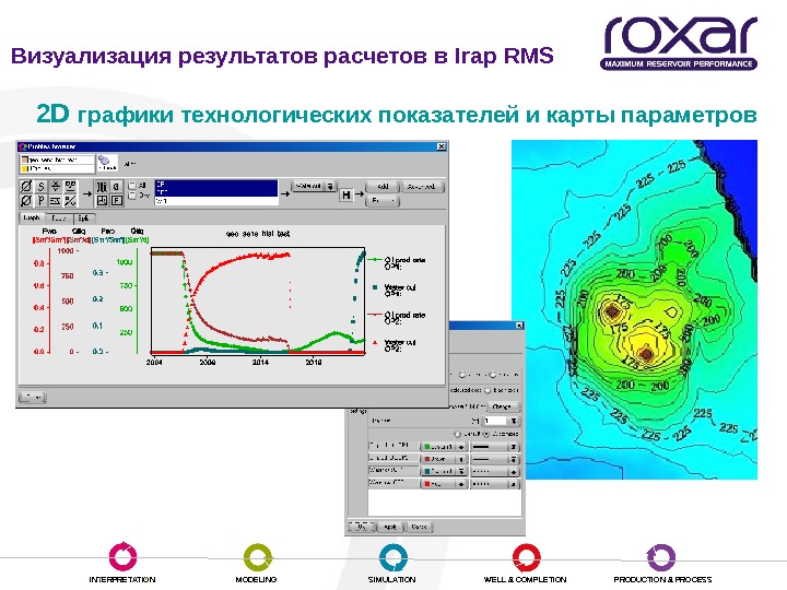 Визуальные результаты. IRAP RMS Roxar модель месторождения. Визуализация результатов. IRAP RMS программа. Визуализация результатов расчетов.