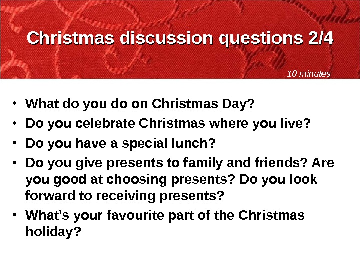 Christmas questions