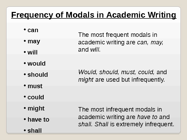 I would can. Should meaning. Small likelihood modal verbs. Most frequent English verbs. Modals of probability.