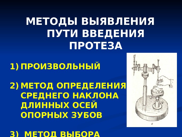 Параллелометрия в ортопедической стоматологии