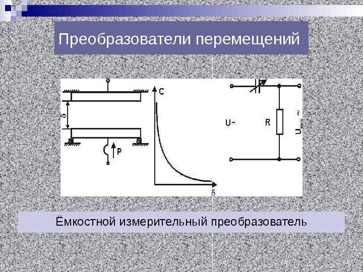 Преобразователи перемещений. Емкостной преобразователь перемещений. Конструкция ёмкостного преобразователя. Емкостные преобразователи схема. Принцип действия емкостного преобразователя.