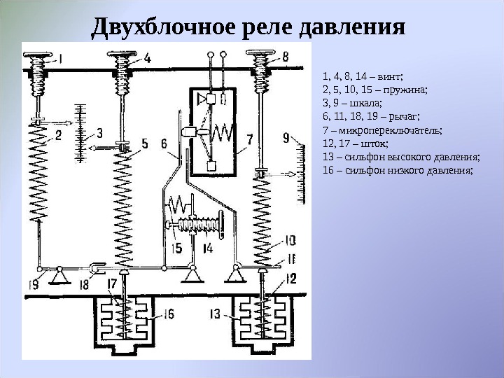 Схема подключения прессостата данфосс