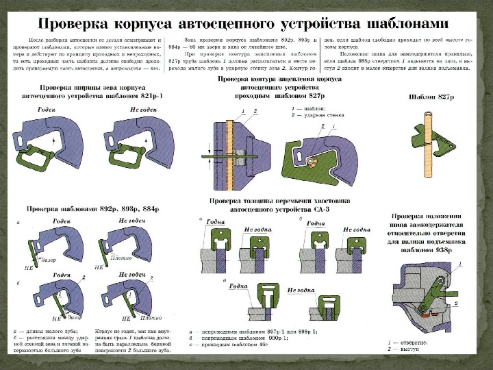 Укажите указанные на рисунке параметры признания годным предохранителя от саморасцепа