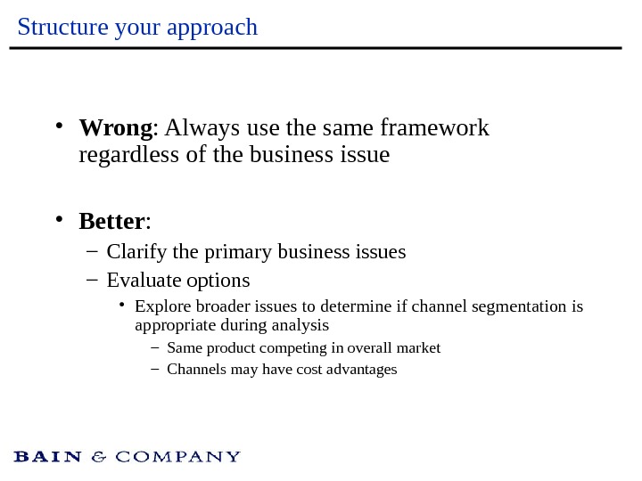 bain and company case study examples