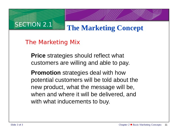 Chapter 2 Basic Marketing Concepts 1 Marketing