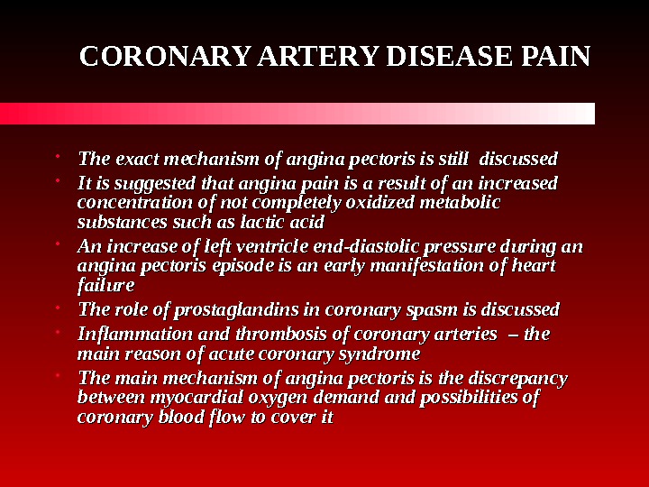 CHEST PAIN Differential Diagnosis Vladimir