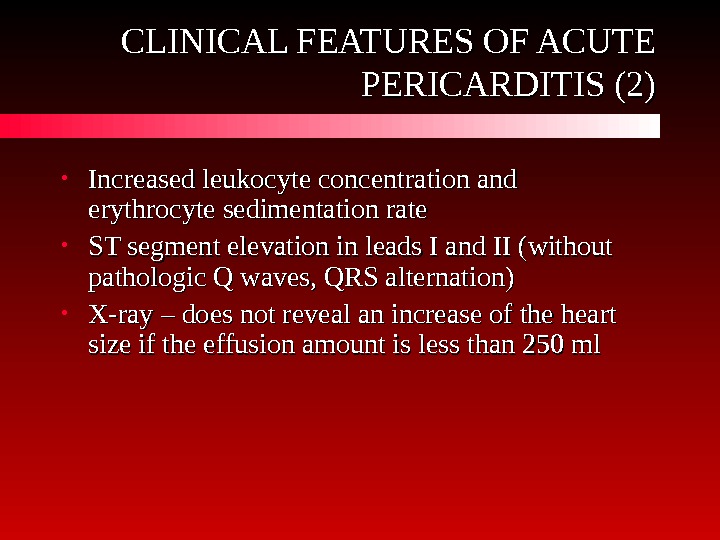 CHEST PAIN: Differential Diagnosis Vladimir