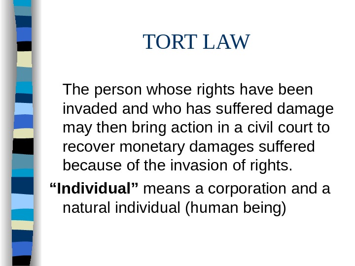 Tort law презентация