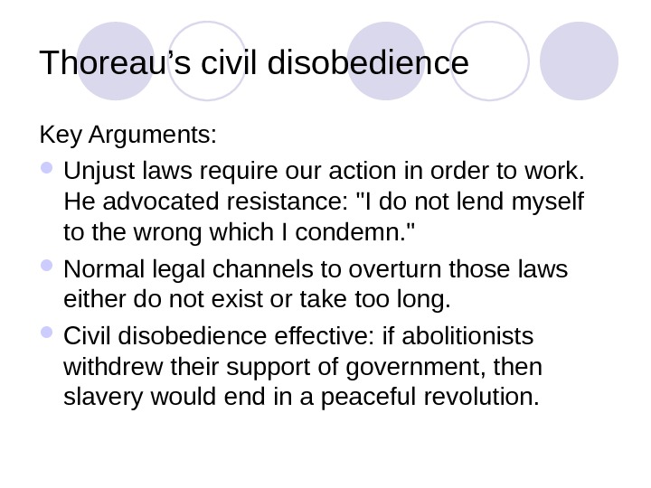 Analysis Of The Poem Civil Disobedience By