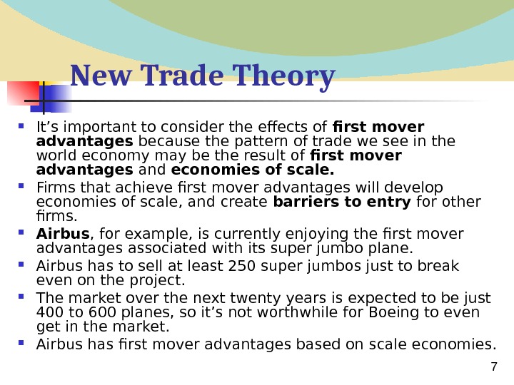 New Trade Theory Lecture 8 2