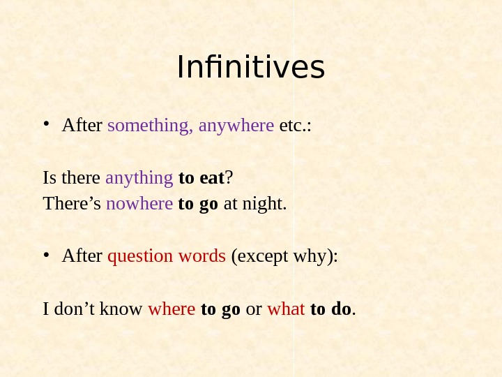 Gerund and infinitive презентация