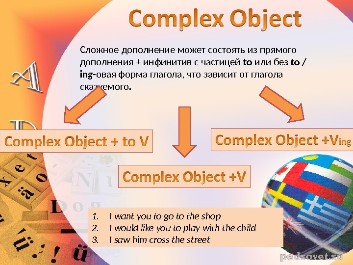 Translate into english using the complex object with the participle он слышал как студенты отвечали