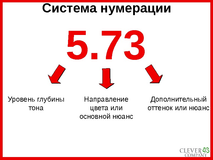 Уровни глубины. Система нумерации. Нумерация уровней глубины тона. Система нумерации красителей. Направление нумерации.