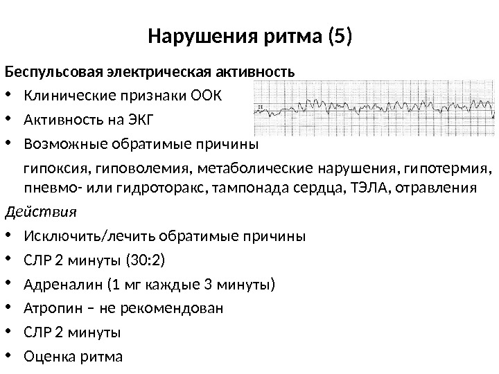 Карта смп нарушение ритма