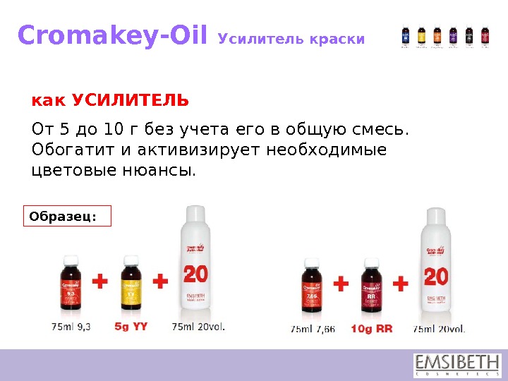 Краска для волос emsibeth cromakey