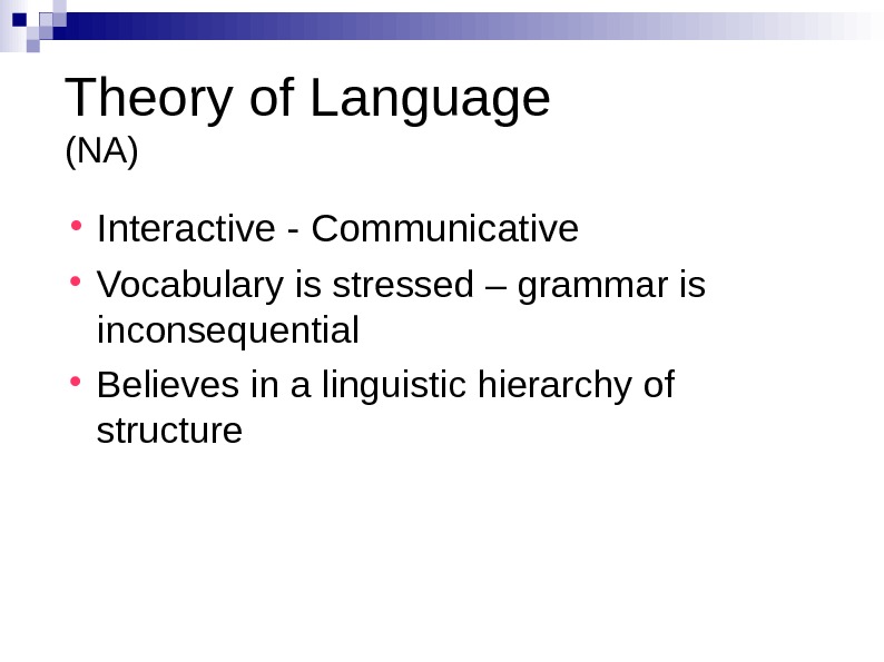 Current Communicative Approaches — Jack C. Richards and